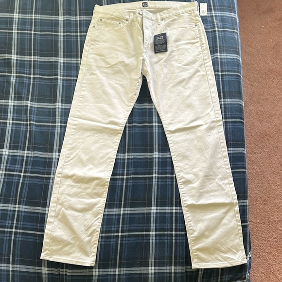 GAP Recycled Denim White Size 34 x 32 - Picture 1 of 4